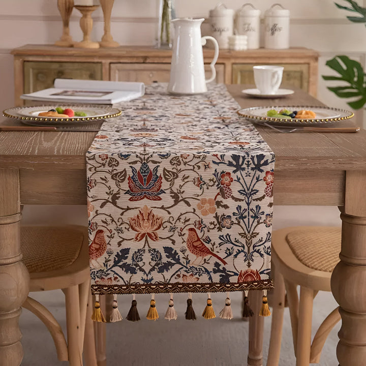 Skanto | Vintage Floral & Bird Jacquard Bordduk