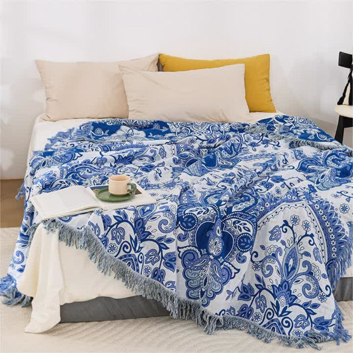 Skanto | Paisley Dream Bomulls Tassel Teppet