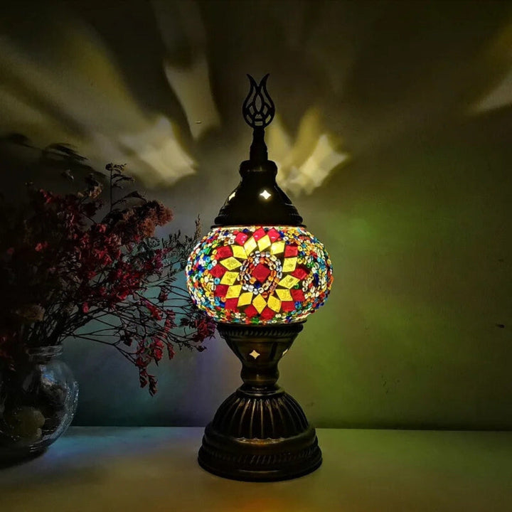 Mosaikk Fargerik Mønster Bordlampe Skanto