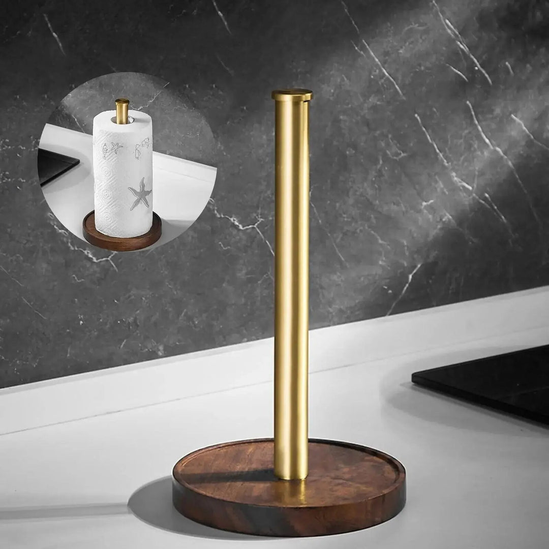 Skanto | Marmor papirhåndkleholder – gulldetaljer for eksepsjonell stil