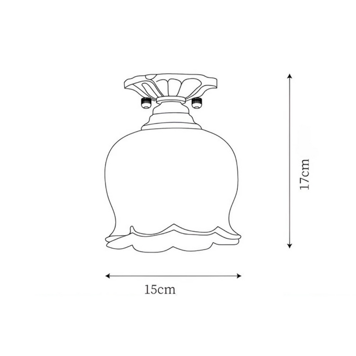 Skanto | Vintage Taklampe I Blomsterform