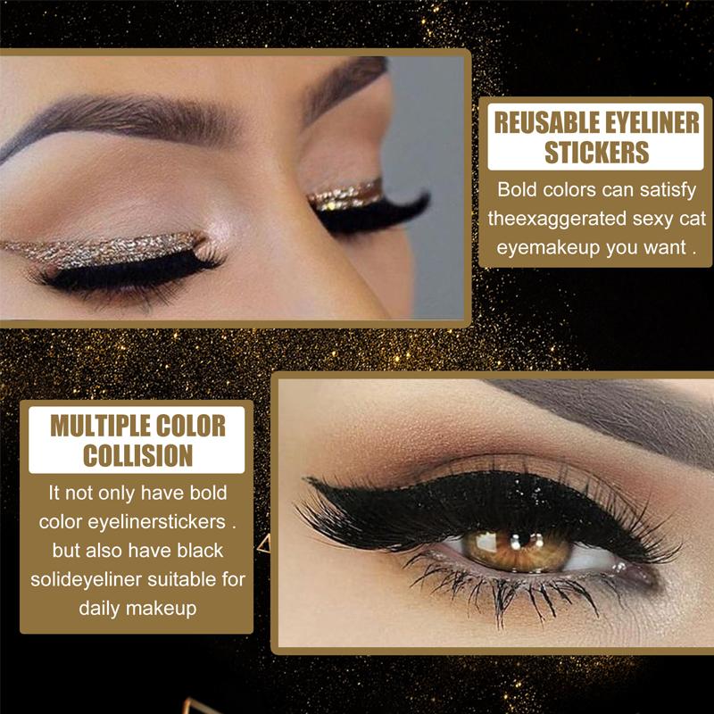 Skanto | Gjenbrukbar eyeliner og vippestickers (4 par)