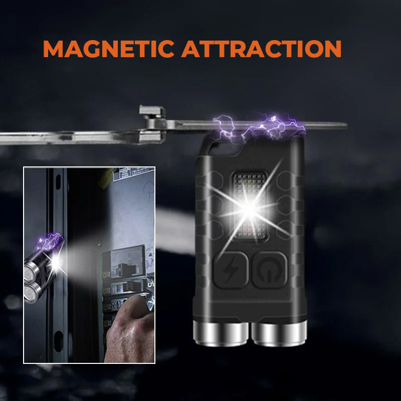 Skanto | Magnetisk Mini Nøkkelring Lommelykt