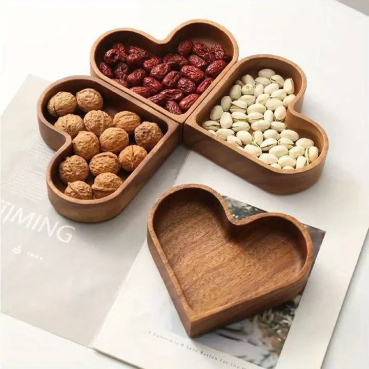 Skanto | Rustic Heart Snack Tray Collection | 4stk