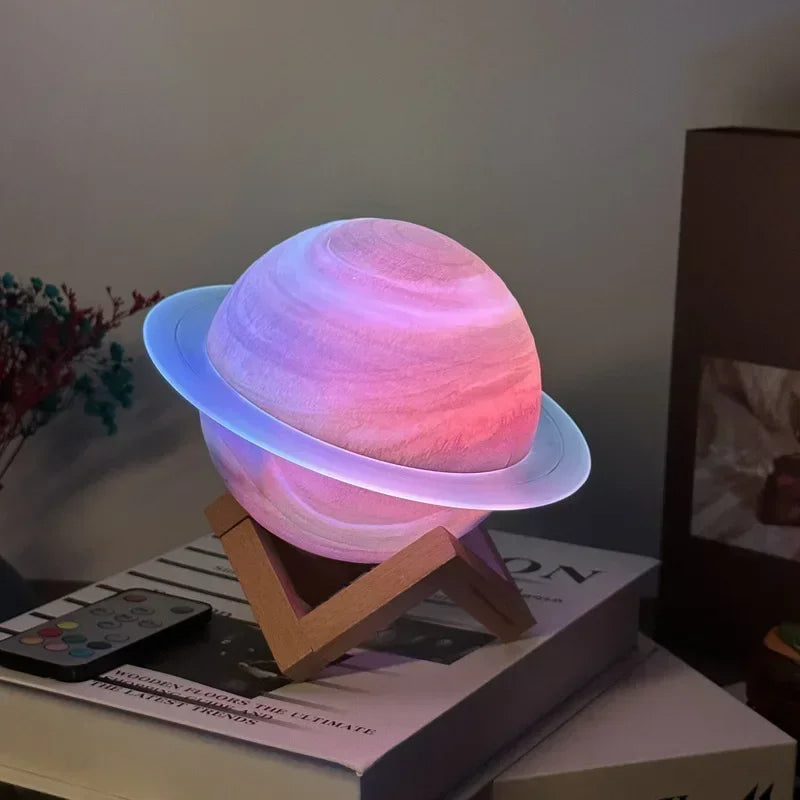Skanto | Galaxy Saturn Bluetooth Høyttaler med Nattlys
