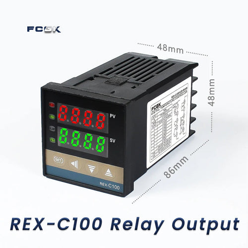 REX-C100 SSR Utgangstermostat Digital Timer | Skanto