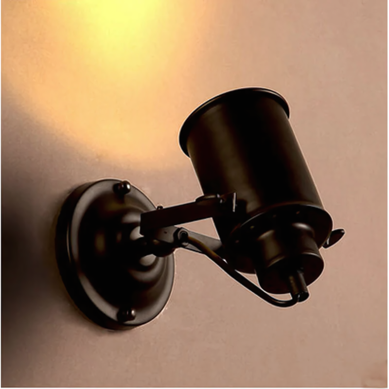 Justerbar industriell vegglampe med fleksibel ledd | Skanto