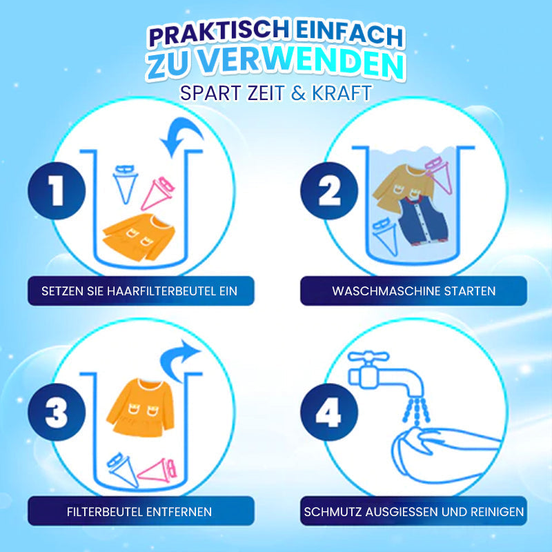 Skanto | Vaskemaskin mesh bag hårfilter