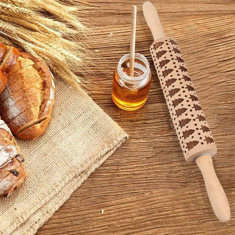 Jule Tre Embosser Kjevler for Høytidsbaking | Skanto