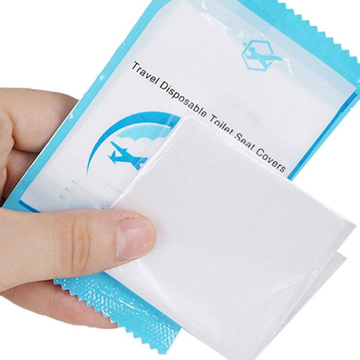 50 PCS Gjennomsiktige Engangs Toalettputer | Skanto