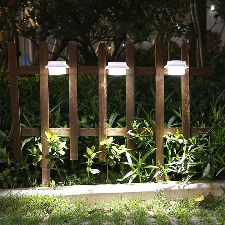 Solar Cylinder LED Utendørs Vanntett Gjerde Vegglampe | Skanto