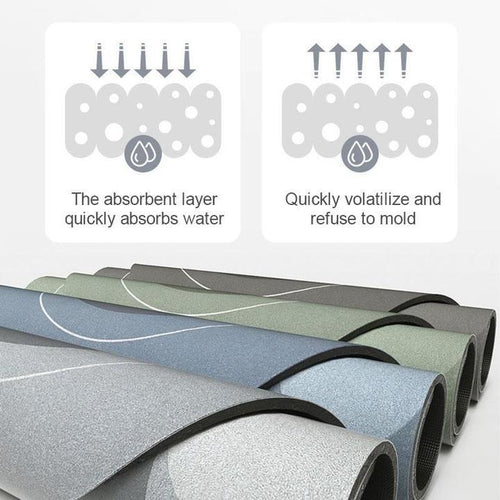 Skanto | Superabsorberende gulvmatte for hjemmet, bad, myk, hurtigtørrende matte