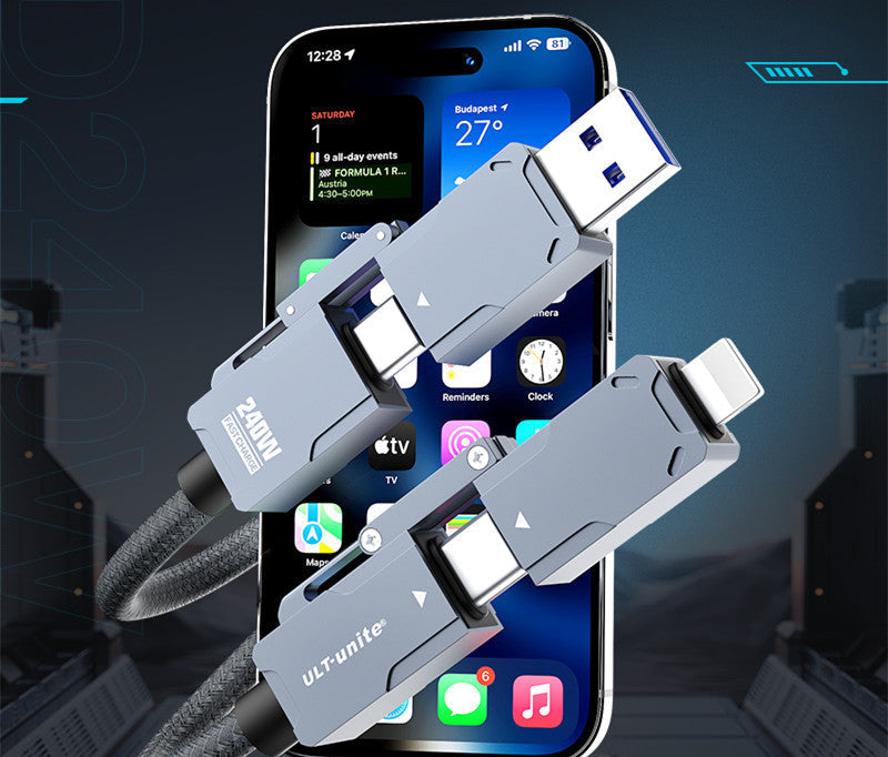 Skanto | Dual Type-C Full-Funksjon Data Kabel