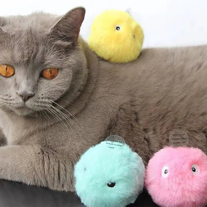 Interaktive katteplush-boller med dyrelyder Skanto