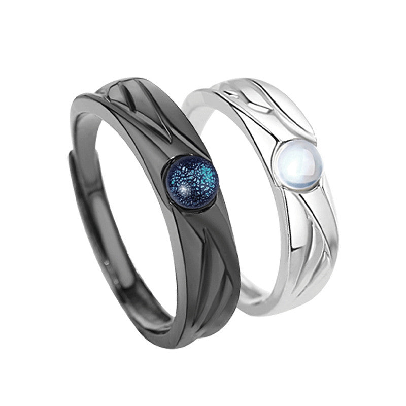Skanto | 925 Sterling Silver Ringer for Deg og Din Partner, Beste Gave til Valentinesdagen