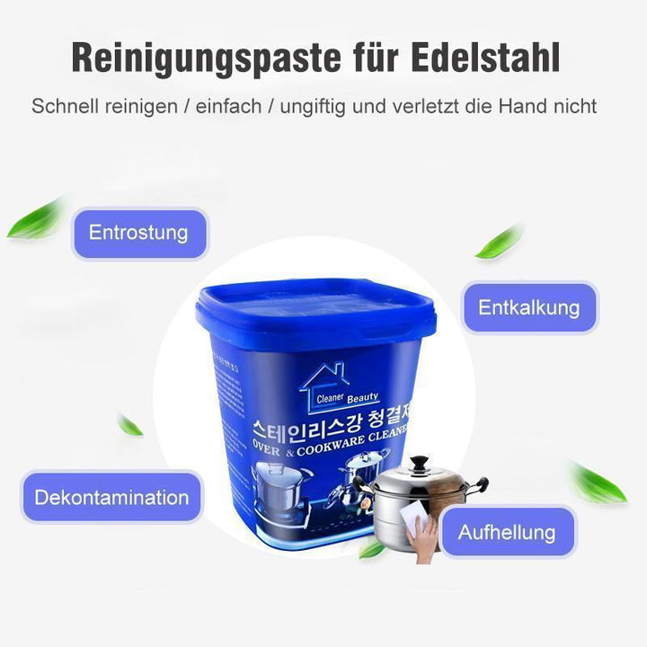 Økologisk rengjøringspasta, fjerner inngrodd skitt 500g | Skanto