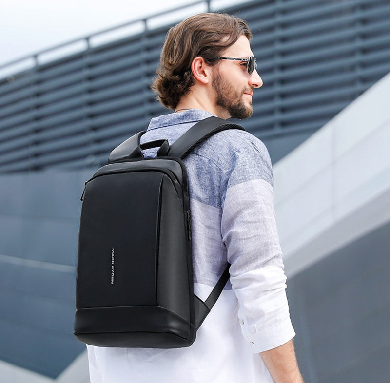 Skanto | Høy-kapasitet Ultra-tynn Laptop Rygsekk, med Flere Rom Design, Vanntett Stoff, Spesiell Laptop Lag og Pustende Ryggpute, Egnet for 15,6'' Laptop og 12,9'' Nettbrett