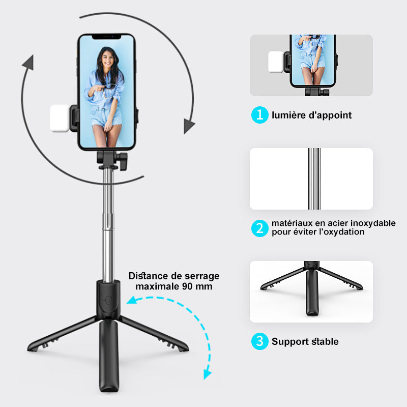 Bærbar Bluetooth Mobilholder 6 i 1 | Skanto