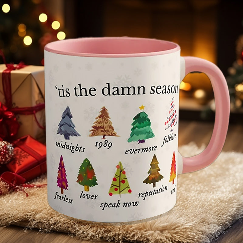 Tis The Damn Season Christmas Mug - Musikkalbum som julekler | Skanto
