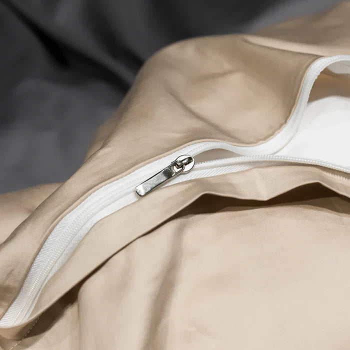 Satin Cotton Embroidered Bedding Set - Luxora | Skanto
