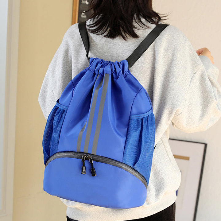 Sport bag laget av nylon med trekkord | Skanto