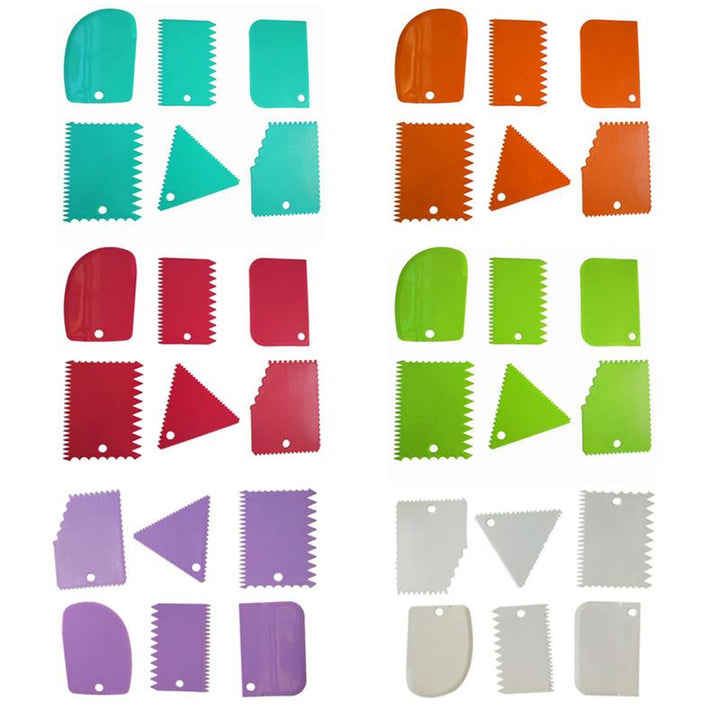Cake Scraper Edge Decorating Set (6 PCS) | Skanto