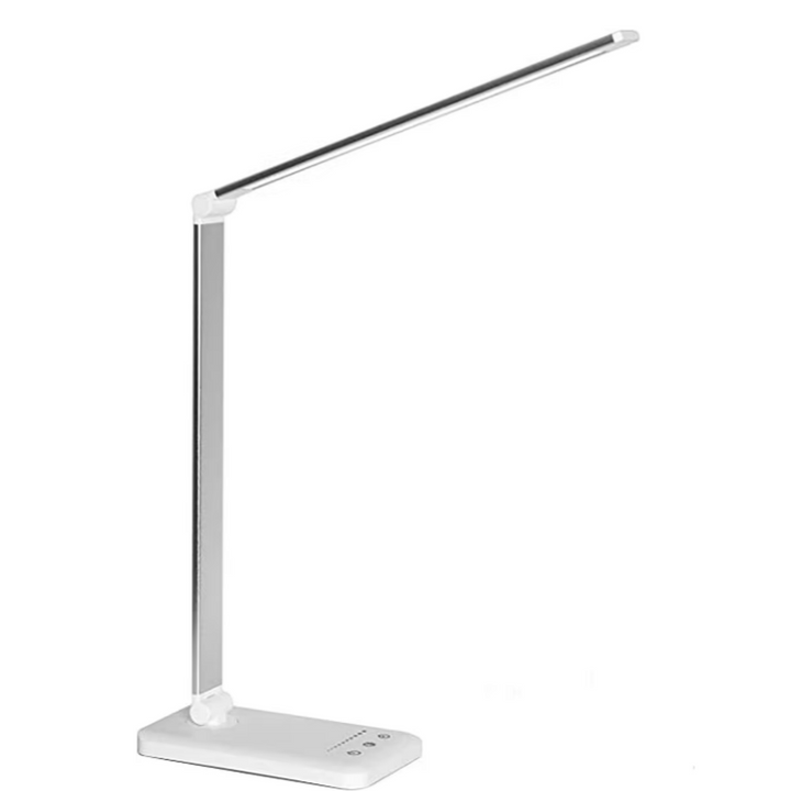 LED-Tae-lampe med USB-ladeport - 5 lysinnstillinger og Dimmae-belysningskontroll for skrivebord og leselampe