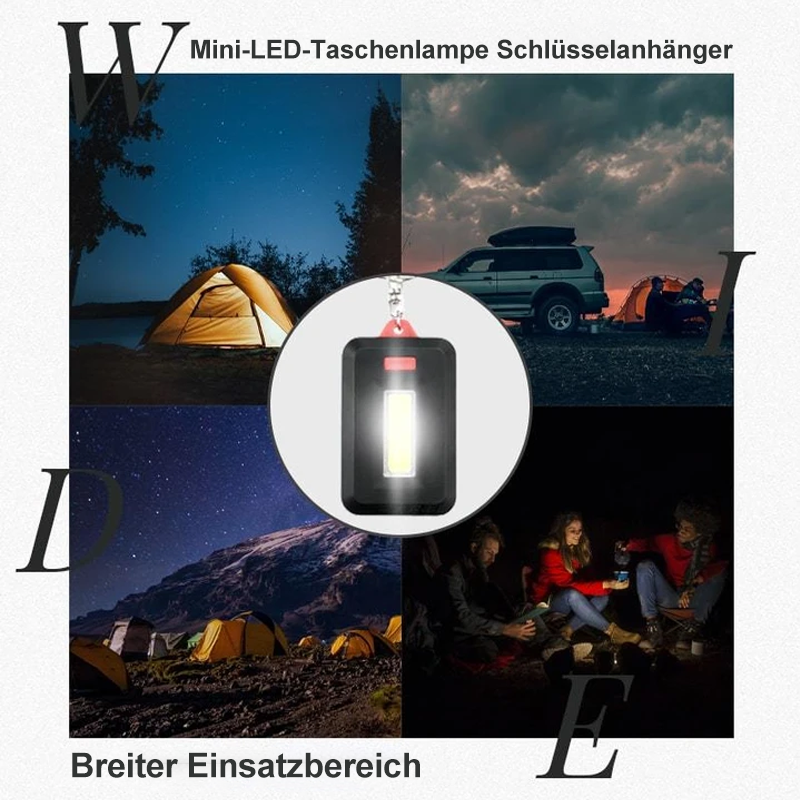 Mini-LED-lommelykt nøkkelring | Skanto