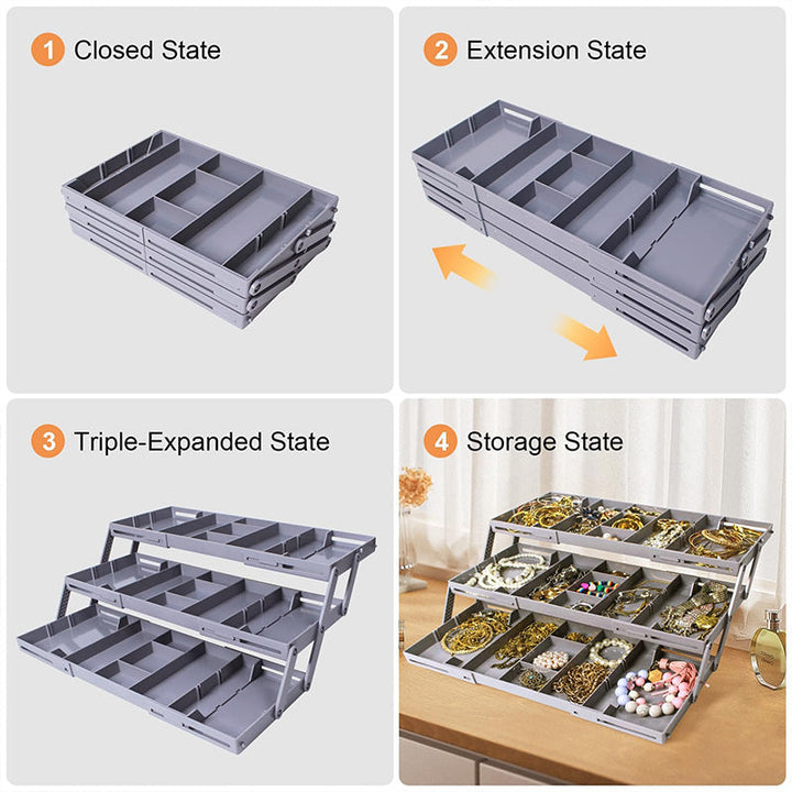 Skanto | Multi-Level Utvidbar Smart Skuffeorganisator