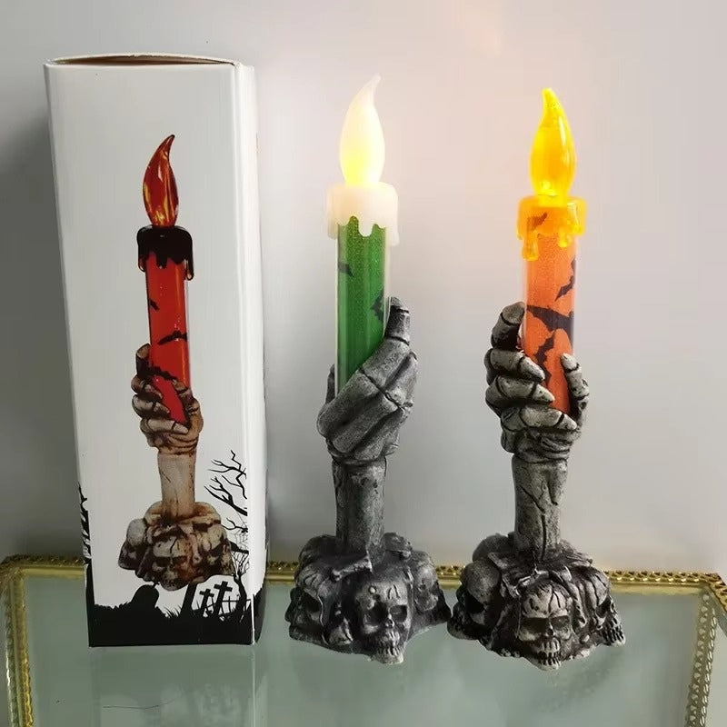Skanto | SpookHand LED Skjelett Hånd Lys Halloween Dekorasjon