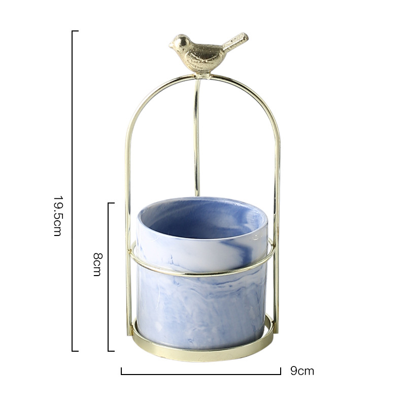 Skanto | Blomsterplantetopper med fugledesign for stilfull dekorasjon