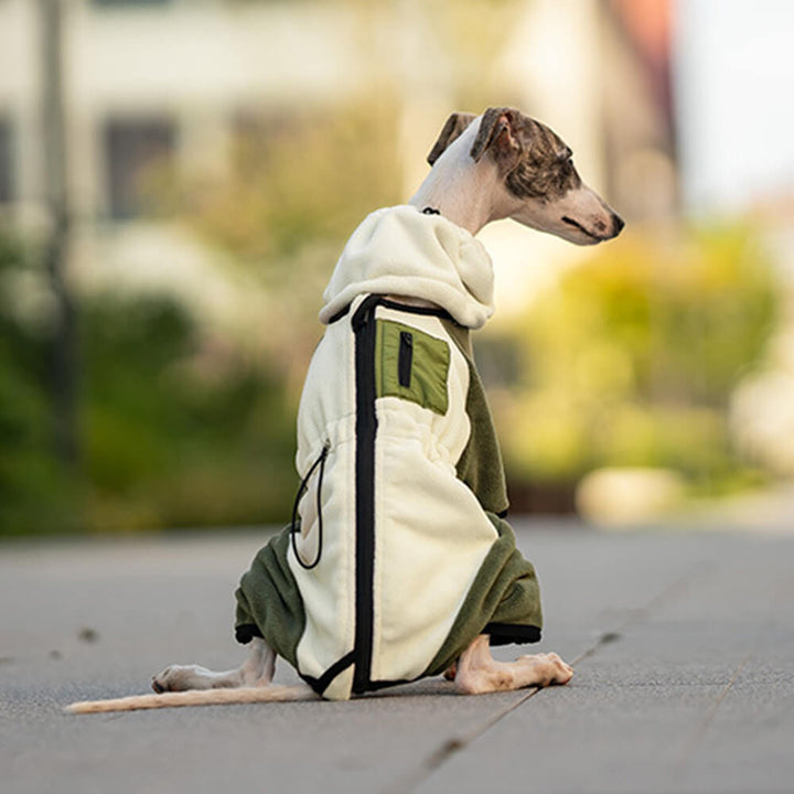 Skanto | Full Protection Polar Fleece Hundedress med Avtagbar Krage