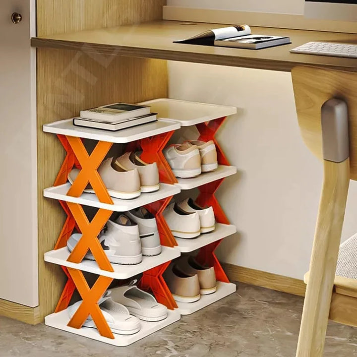 6-lags Enkel Skohylle Plast Enkel Hylle (Gratis Levering) Skanto