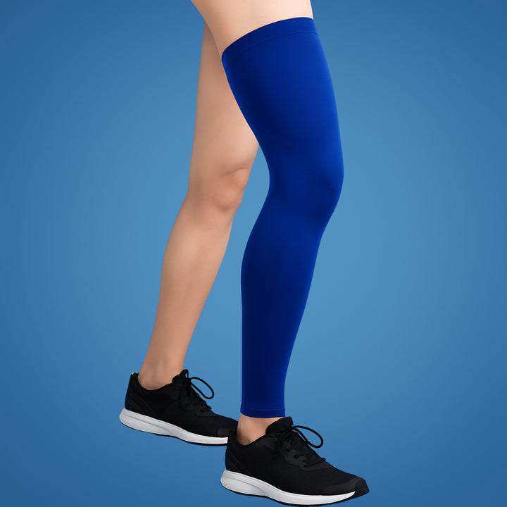 FlexiRelief | Full Leg Compression Sleeve – Knee Support – Graduert Trykk – Smertelindring – Gjenoppretting – Hevelse Reduksjon Skanto