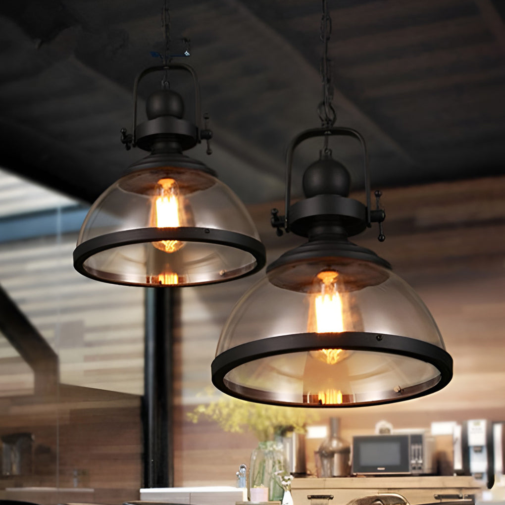 Skanto | Antikk Glass Jern Retro Industriell Kransekage Pendellamper Taklamper