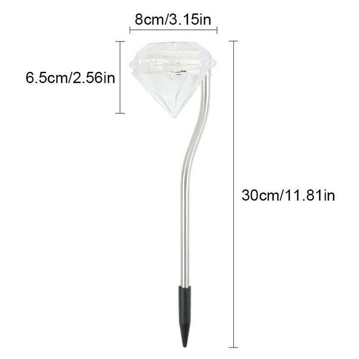Skanto | Solhage Lys i Diamantform – LED-lamper for Ute-dekorasjon og Belysning