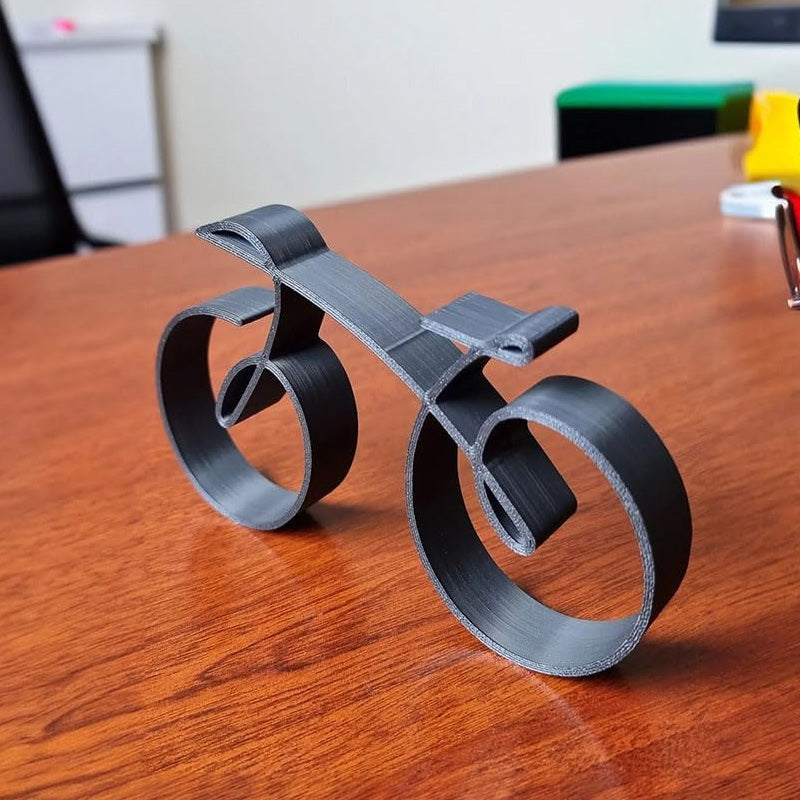 Norvo | Velaro Sykkel Skulptur | Minimalistisk Trådramme Design | Jern Svart | Gaveide for Sykkelentusiaster