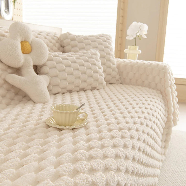 Skanto | Plysj Kanin Fusk Sofa Trekk