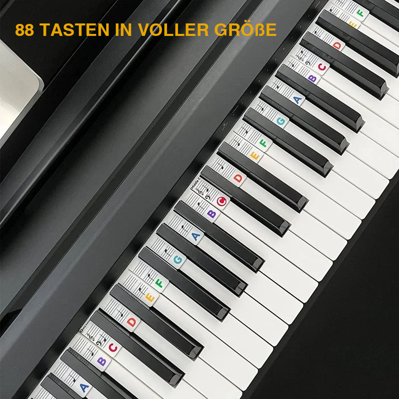 Skanto | Avtagbare piano-tastatur notetiketter