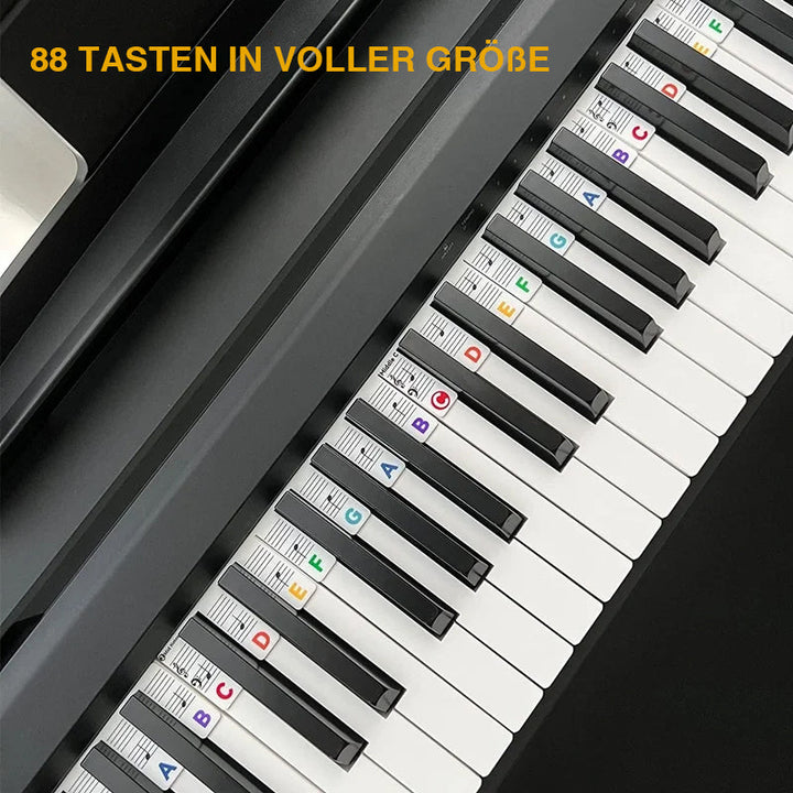Skanto | Avtagbare piano-tastatur notetiketter