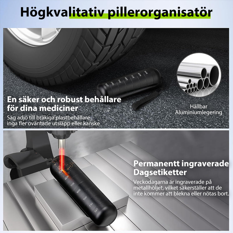 Skanto | 7-dagers bærbar pilleorganisator for reise