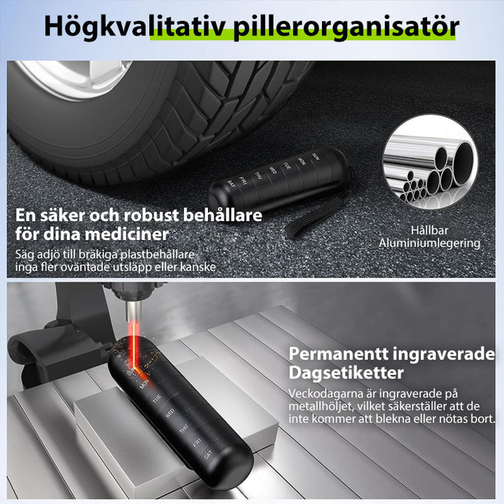 Skanto | 7-dagers bærbar pilleorganisator for reise