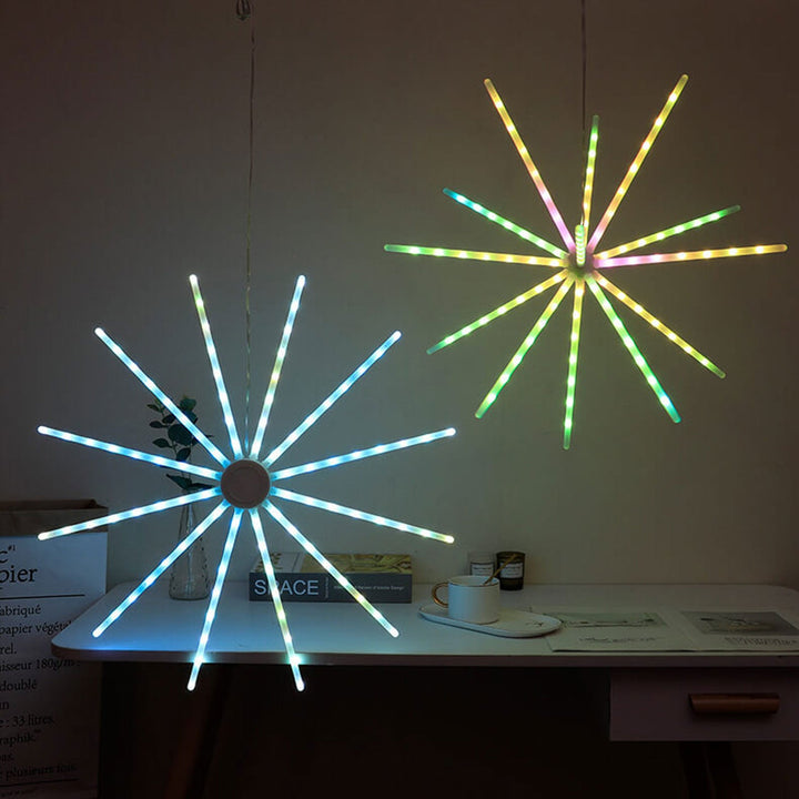 Skanto | Kreativ RGB Illusjon Vannmølle Fyrverkeri LED Lyskæde