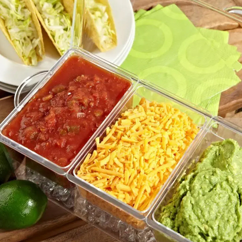 Ice Chilled Condiment Tray Set | Skanto