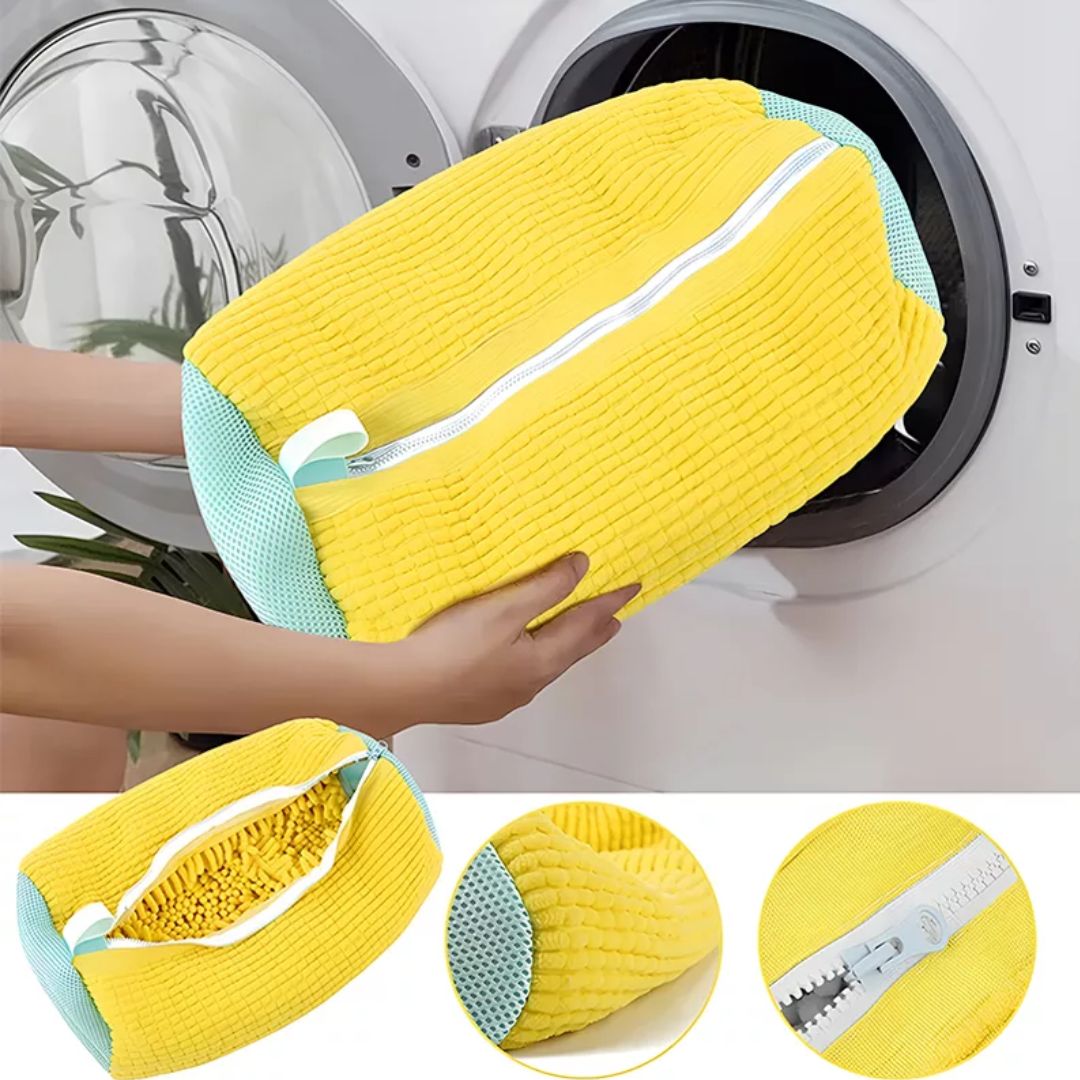 ShoeGuard | Sko Vaskemaskin Pose – Beskyttende Polstring – Mesh Stoff – Treningspleie Skanto
