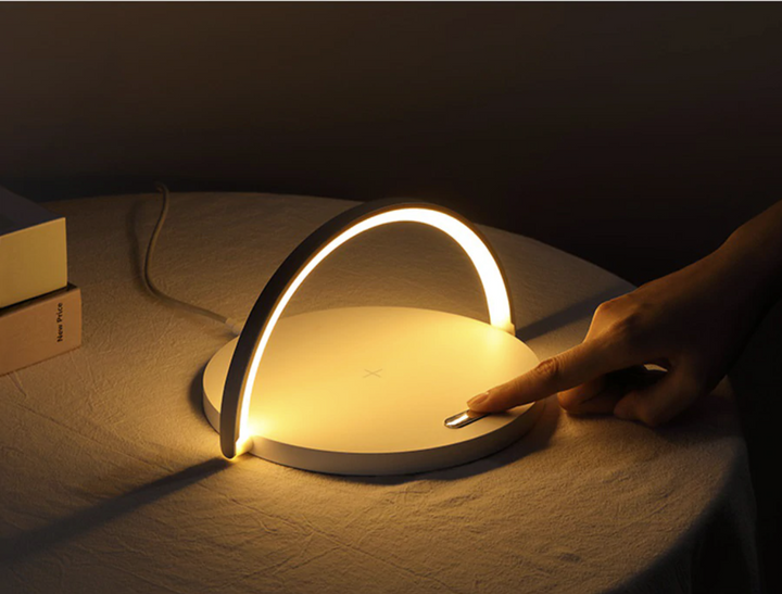 Bowlight Design™ - Stilig 3-i-1 Nattlys med Qi-lader Skanto