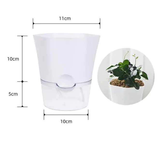 Skanto | Blomsterpotte med vannbeholder – Selvvannende blomsterpotte for stueplanter