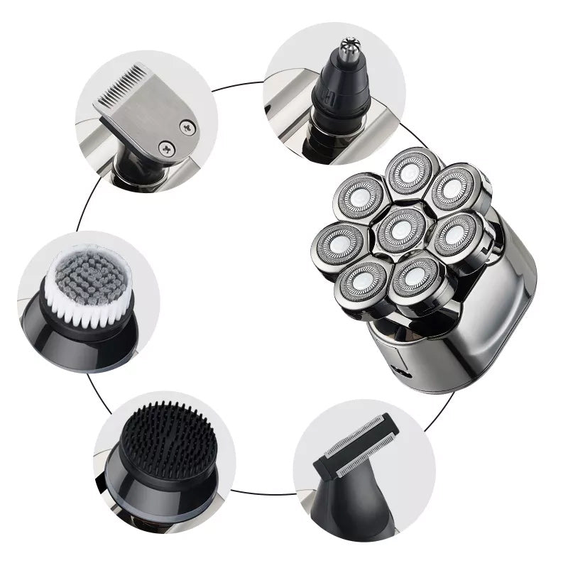 Skanto | 8D Oppgradert LED-skjerm 10 i 1 Multifunksjonell Barbermaskin