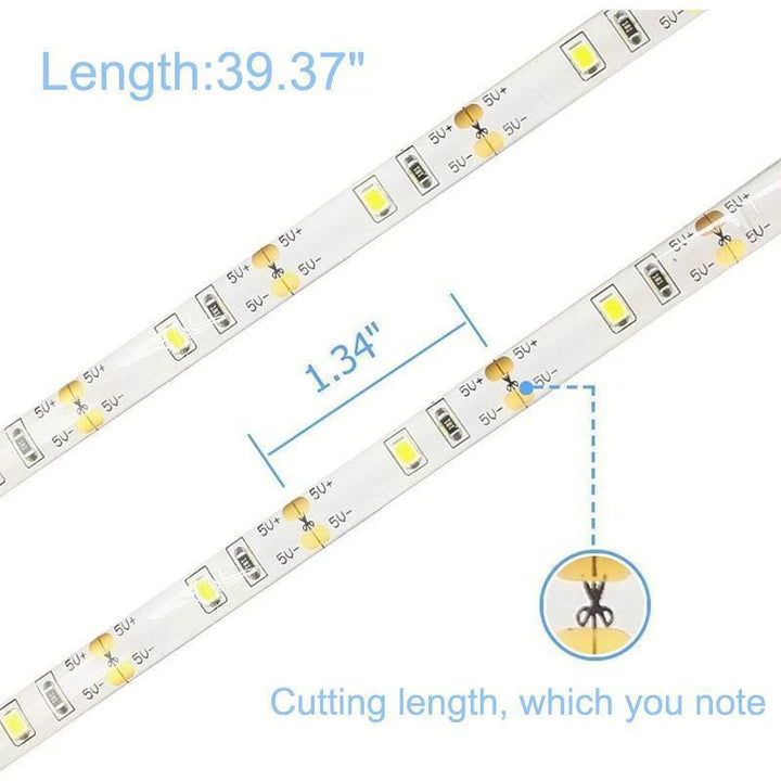 LED bevegelsessensor vanntett lysbelte | Skanto