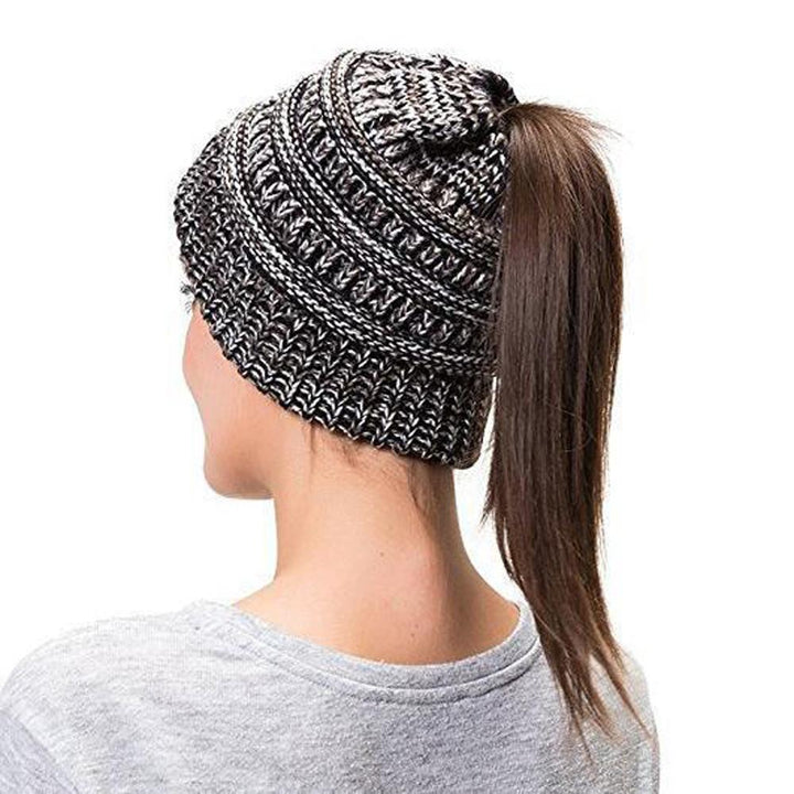 Knit hestehale lue | Skanto